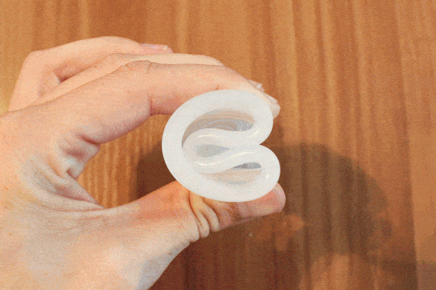 Inserting a menstrual cups(Wirecutter)