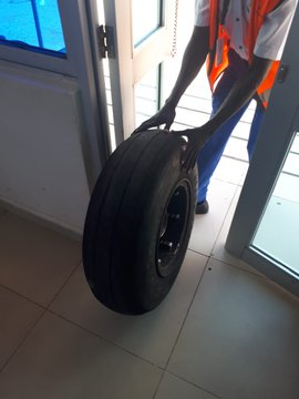 Silverstone plane makes emergency landing after tire falls off during take off