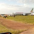 Ethiopia Airlines flight that skidded off the runway at Entebbe Airport