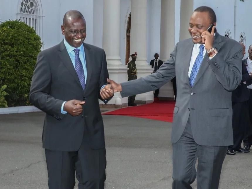 President Uhuru Kenyatta with DP William Ruto