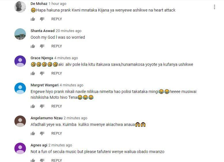 Reaction on Alvindo prank