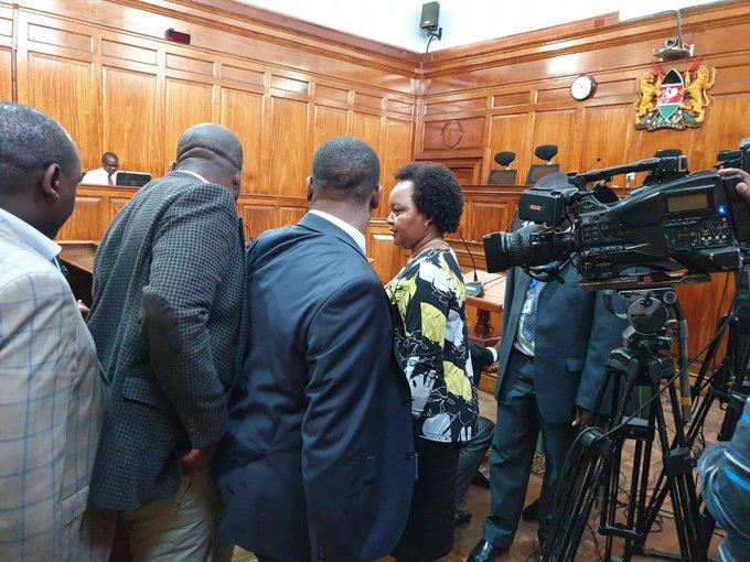 Governor Anne Waiguru at the Supreme Court