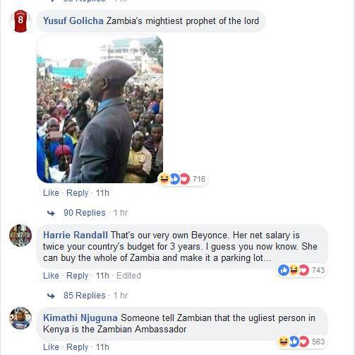 Kenyans attack Zambia over Akothee (Facebook)