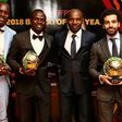 Denis Onyango, Sadio Mane, Jeremy Jitap and Mo Salah