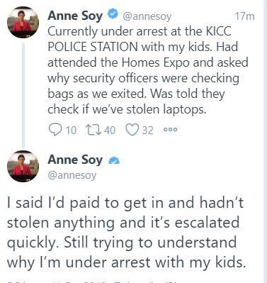 BBC Journalist Anne Soy arrested with her kids