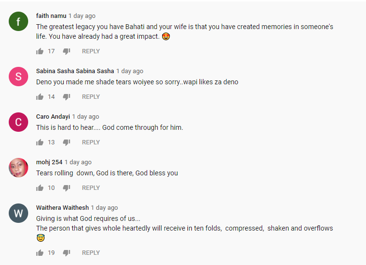 Fans shower gospel singer Denno’s wife with Praises after emotional story on Bahati Reality