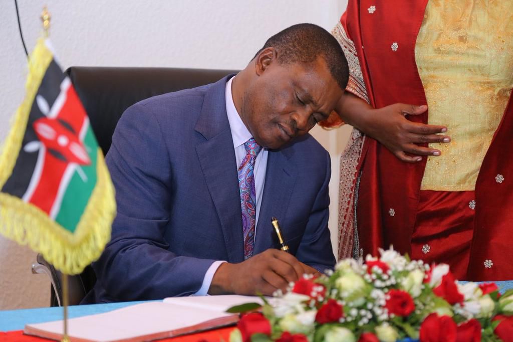 Speaker Muturi during the establishment of the EAPI (Twitter)