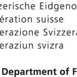Federal Department of Foreign Affairs Switzerland
