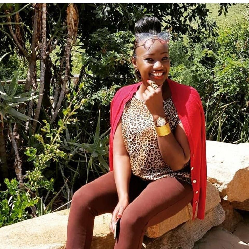 KTN News Anchor Sharon Momanyi Mourning Cynthia Kisah.