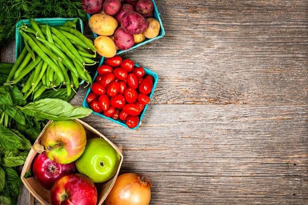 Vegetables and  fruits help keep the body functioning well
