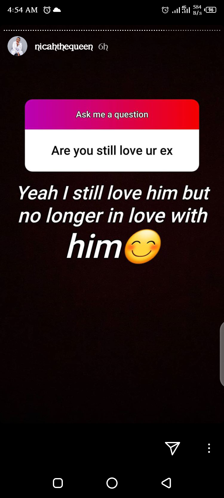 I still love my ex – Nicah the Queen screams months after introducing her new man