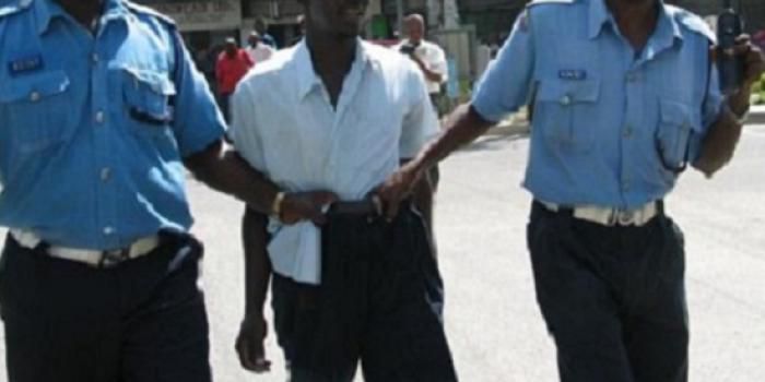 File image of police making an arrest