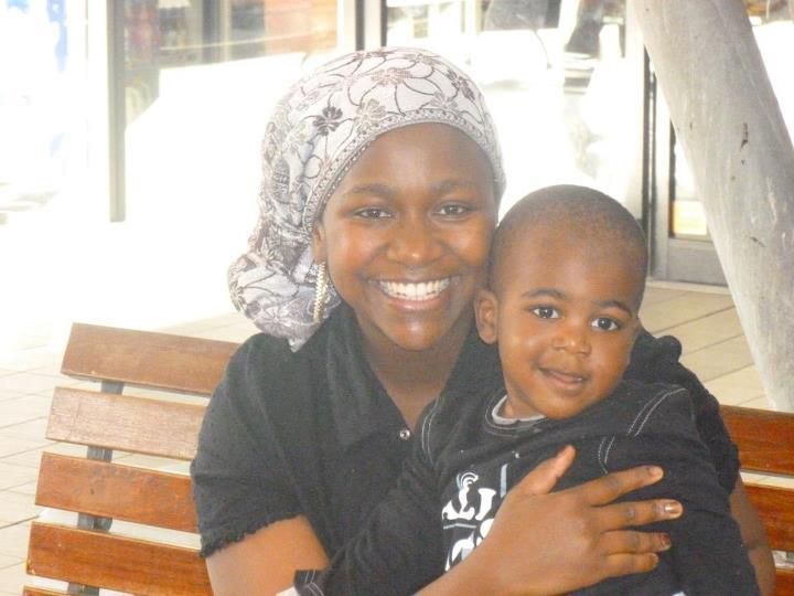 Esther with their late son Sinclair (Courtesy)