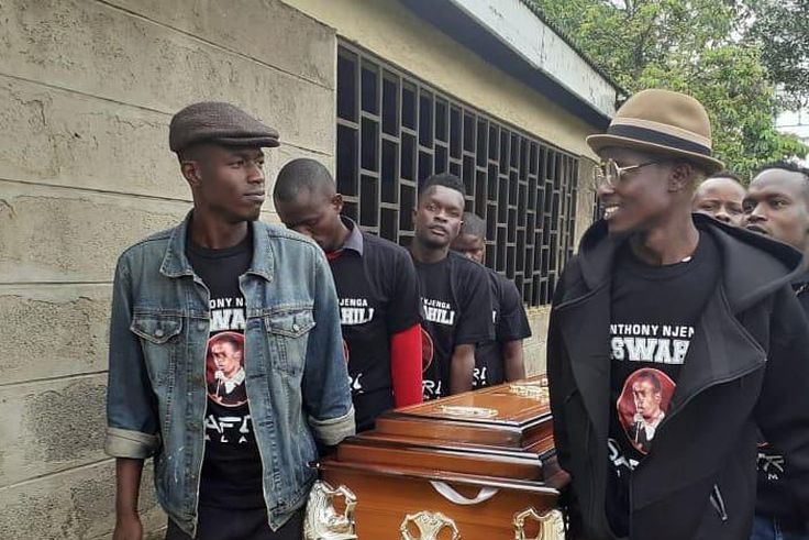 The late Churchill show comedian Njenga Mswahili laid to rest at Lang’ata cemetery (Photos)