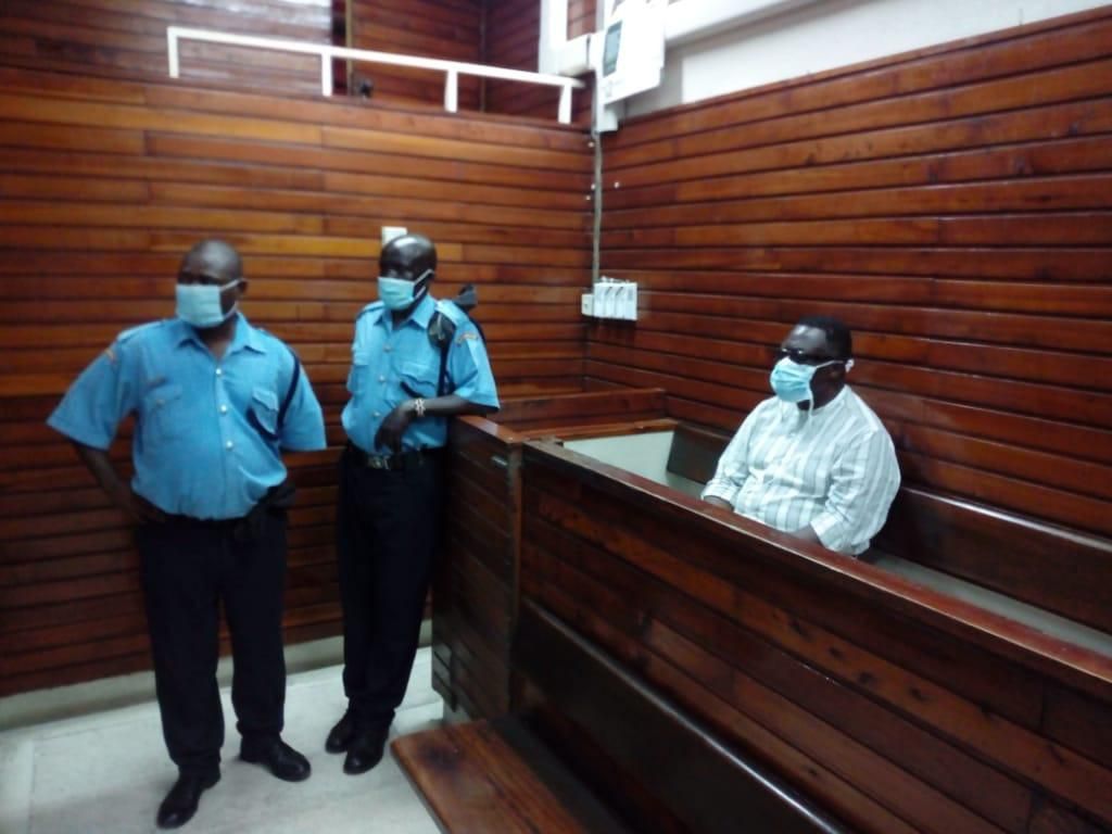 Kilifi deputy governor Gideon Saburi when he was arraigned in court, to spend 3 more days in police custody
