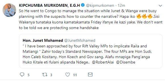 Murkomen links Raila’s Congo visit to fake gold scam in heated exchange with Junet Mohamed