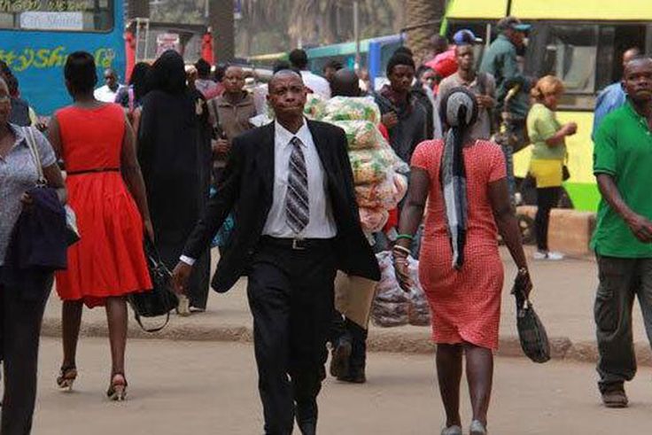 File Image of KENYANS-WALKING on the streets of Nairobi (Courtesy)