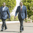 President Uhuru Kenyatta with Interior CS Fred Matiang'i