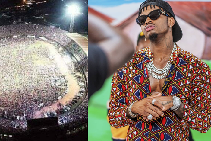 The crowd Diamond Pulled in Sierra Leone. Diamond’s tough warning to rivals and haters after shutting-down Sierra Leone