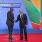 President Uhuru Kenyatta in Russia with Russia's President Vladimir Putin