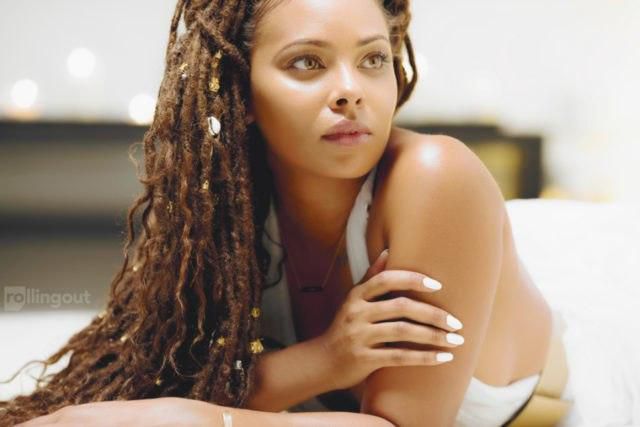Eva Marcille rocking her faux locs