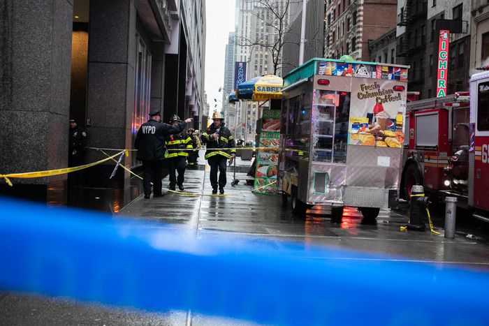 Woman Killed by Falling Debris Near Times Square