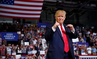 At North Carolina rally, Trump bets on divisive attacks as way to bolster reelection bid