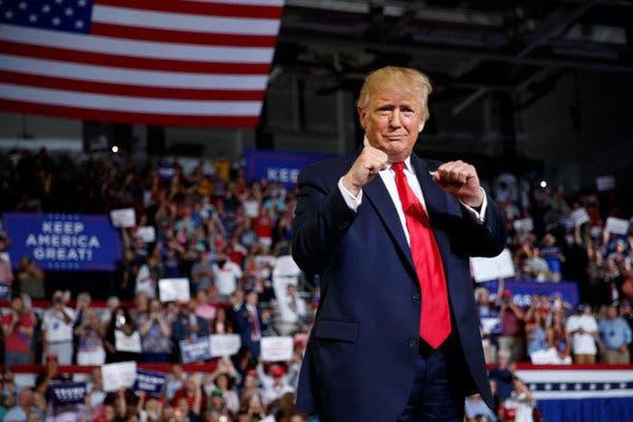 At North Carolina rally, Trump bets on divisive attacks as way to bolster reelection bid