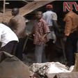 A screen grab from NTV Uganda of a destroyed scrap house