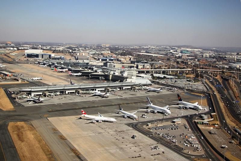 OR Tambo airport in Johannesburg