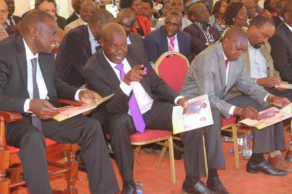 Soy MP Caleb Kositany who campaigns for DP William Ruto despite being Gideon Moi's in law