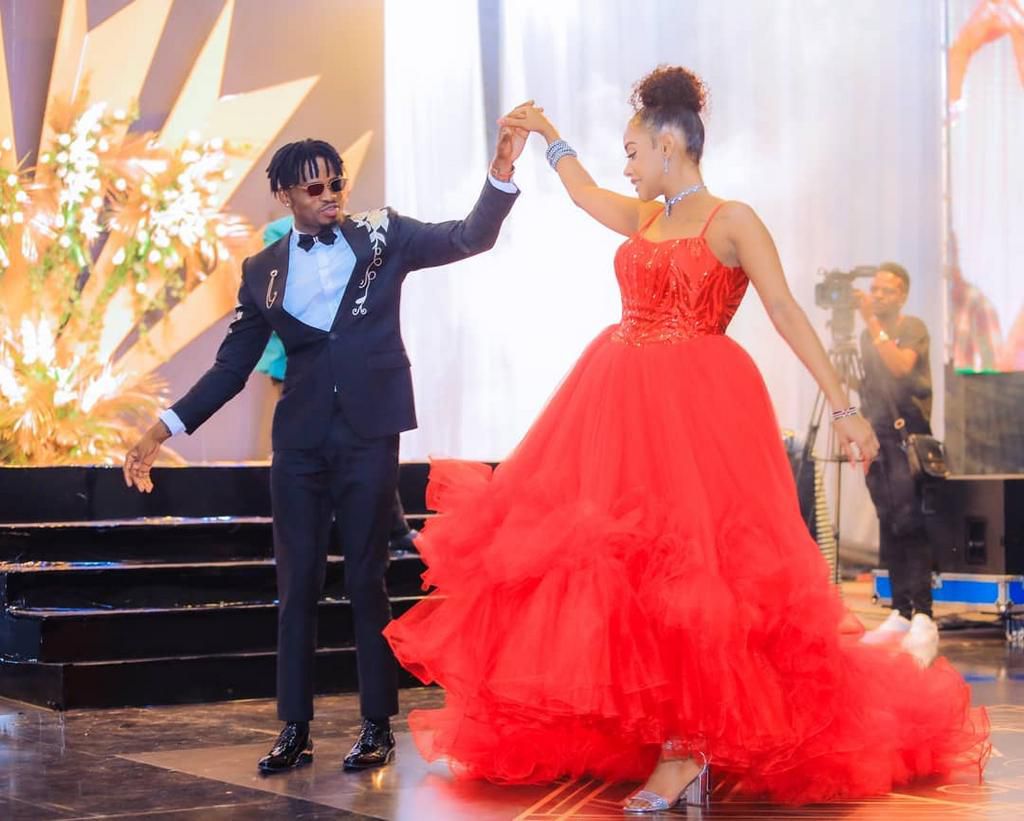 Diamond Platnumz with Tanasha Donna (Instagram)