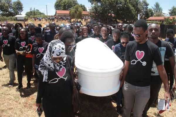 Ivy Wangechi laid to rst in Nyeri. She scored 8 straight As in KCSE