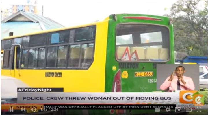 A screeb grab of the Kileton SACCO matatu