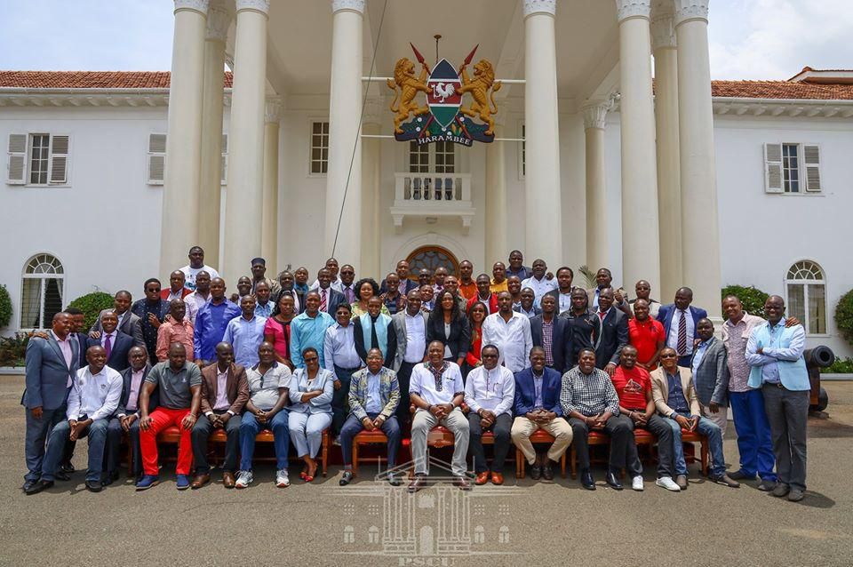 Pr4sident Uhuru Kenyatta meeting the Nairobi County leadership team to discuss service delivery on 29 Feb 2020