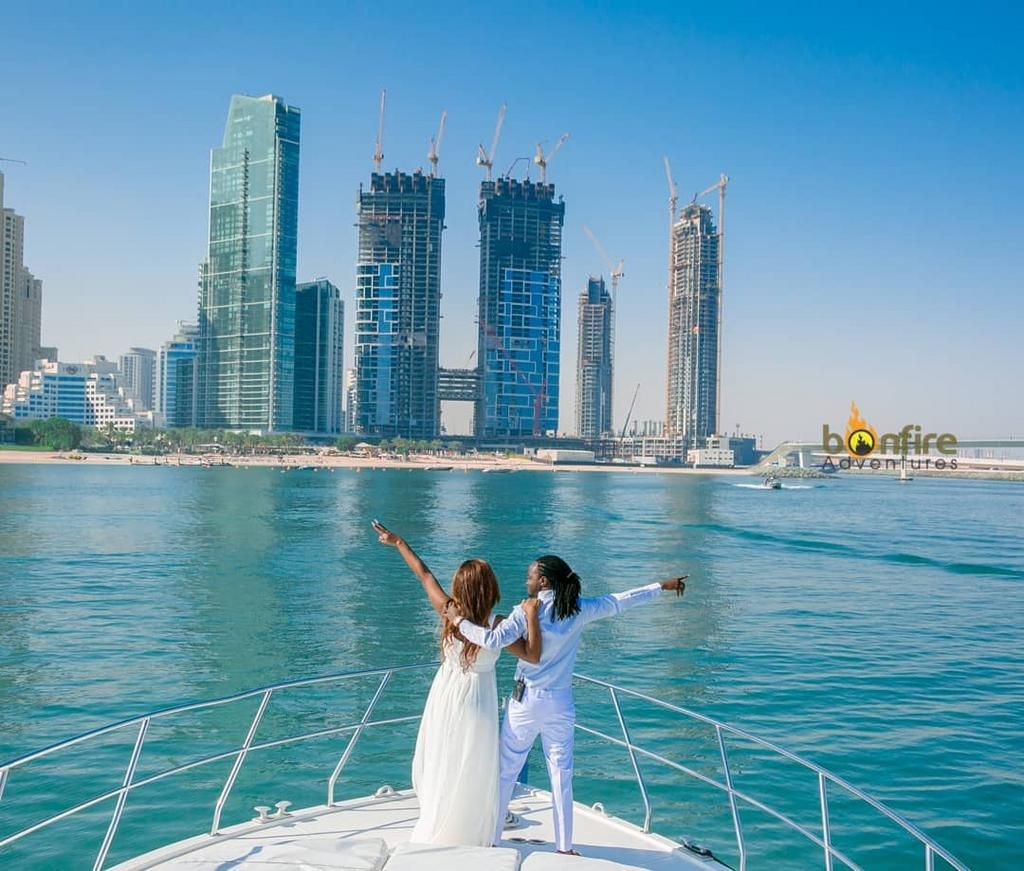 Diana Marua and Bahati in Dubai for a Holiday