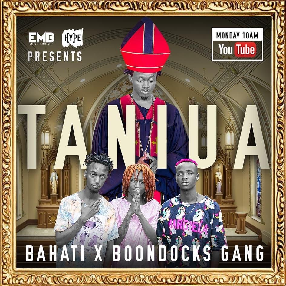 Bahati goes after Boondocks Gang for his new song “Taniua” and Kenyans can’t keep calm (Video)