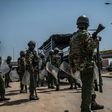 Kenyan police arrive to break up a protest from opposition supporters in Kisumu, western Kenya, on August 9, 2017