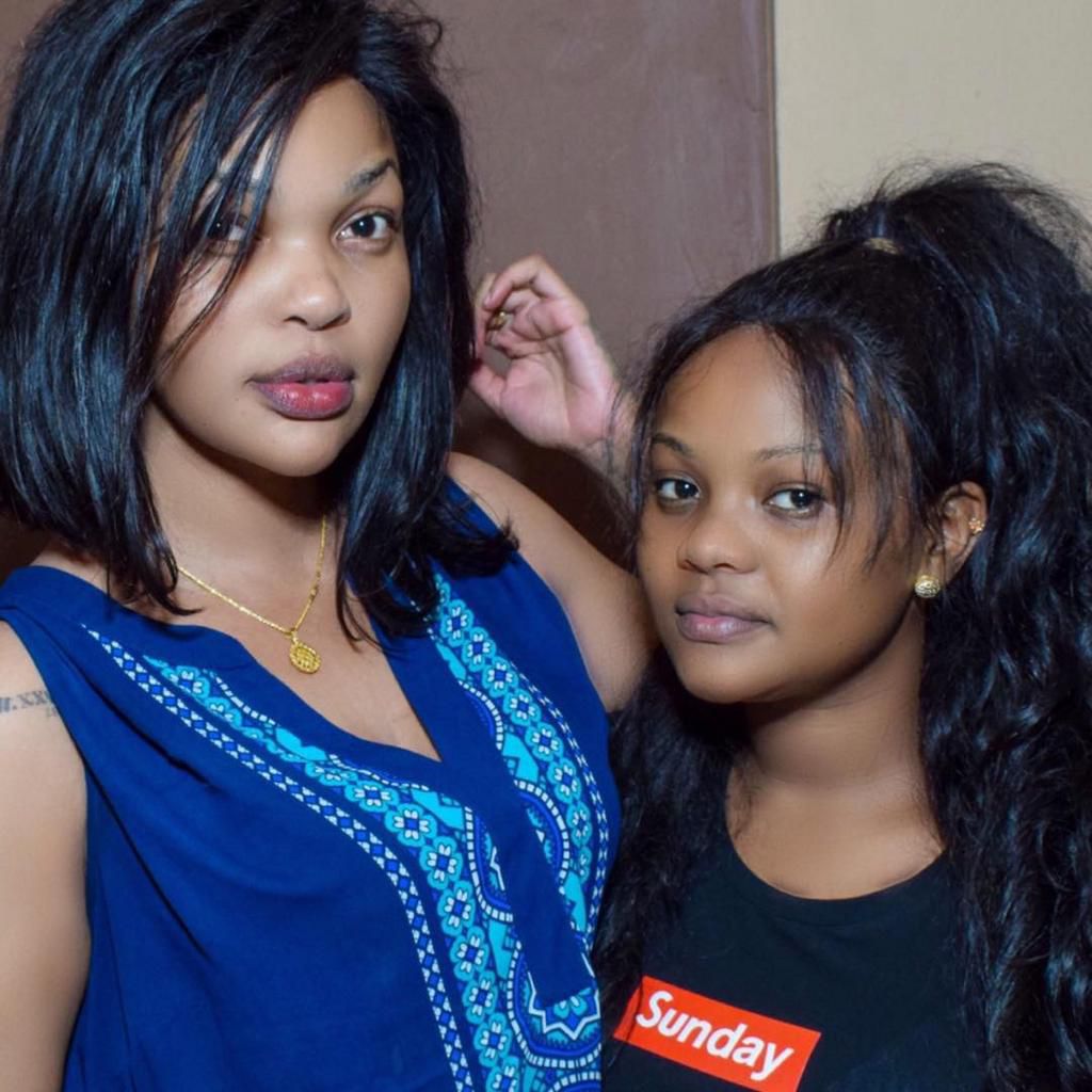 Wema Sepetu with Diana Kimary