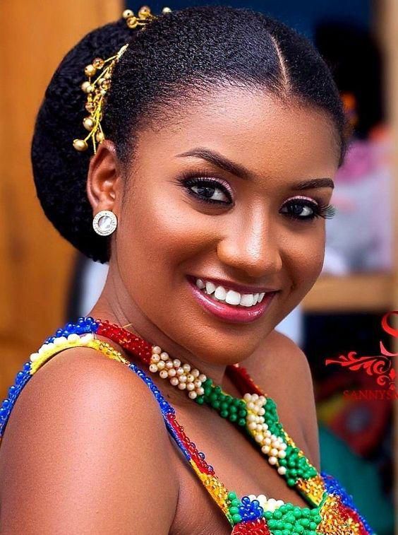 Bridal hair inspiration for black girls (Pinterest)