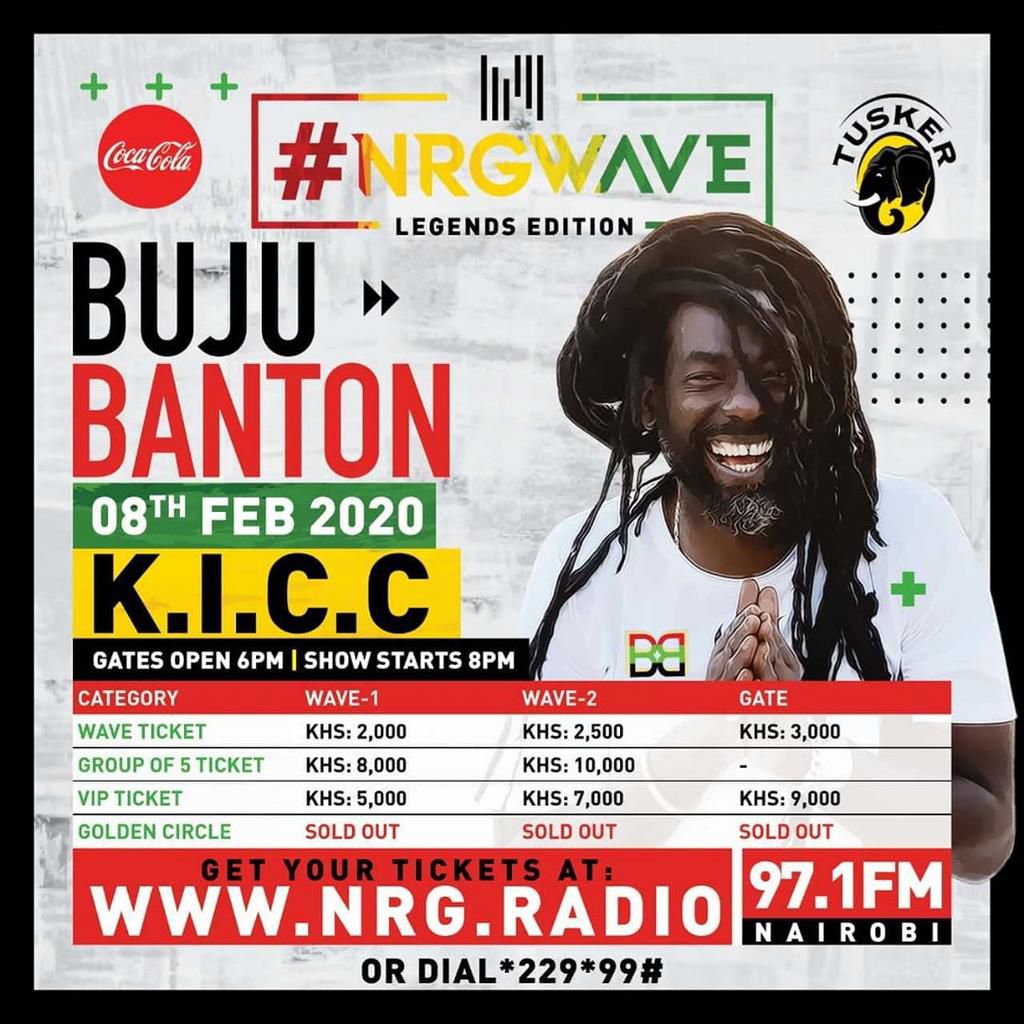 Reggae Crooner Buju Banton set to perform at KICC, first time in Africa