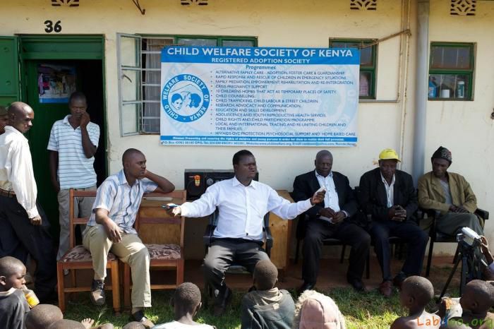 Child Welfare Society of Kenya staff at a past event