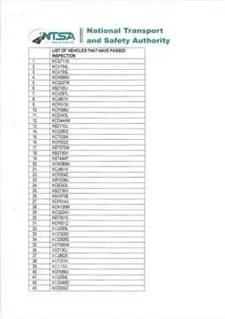 List of cleared Buses. Confusion on ban affecting Modern Coast Buses