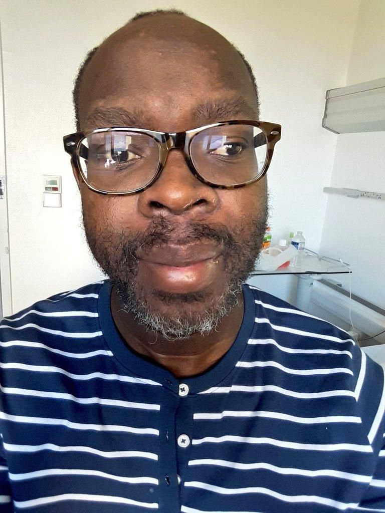 Photo shared by Kibra MP Ken Okoth after follower asked about his condition (Twitter)