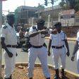 Ugandan traffic officers