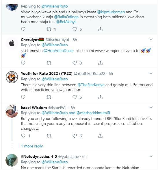 DP Ruto pleads with Newspapers to refrain from using his name to spread fake news