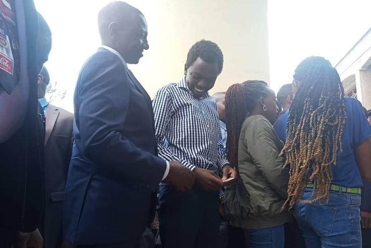 DP William Ruto, accompanied by son and daughters quietly registers for Huduma Namba in Lang'ata