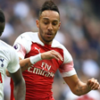 Pierre-Emerick Aubameyang and Davinson Sanchez battle for the ball during last season's game