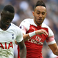 Pierre-Emerick Aubameyang and Davinson Sanchez battle for the ball during last season's game