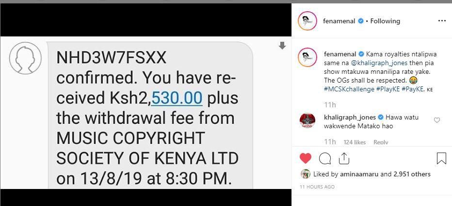 Hilarious reactions as Kenyan musicians receive Sh2500 from MCSK
